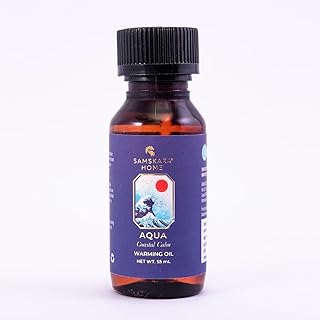 Aqua Warming Oil - Refreshing Blend Massage and Body Oil with Sea Minerals| Cucumber & Aloe Vera, Invigorating & Hydrating |Comforting Massage Suitable for all skin types-55ml