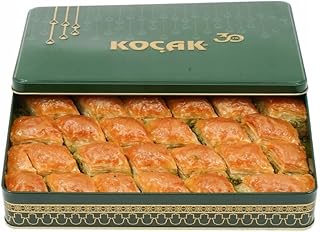 Koçak Gourmet Pistachio Baklava | Clarified Butter (Ghee) | Baked Fresh & Shipped Same‑Day | Premium Turkish Dessert Treat (0.5 KG - 1.1 lb - 10 Pieaces)