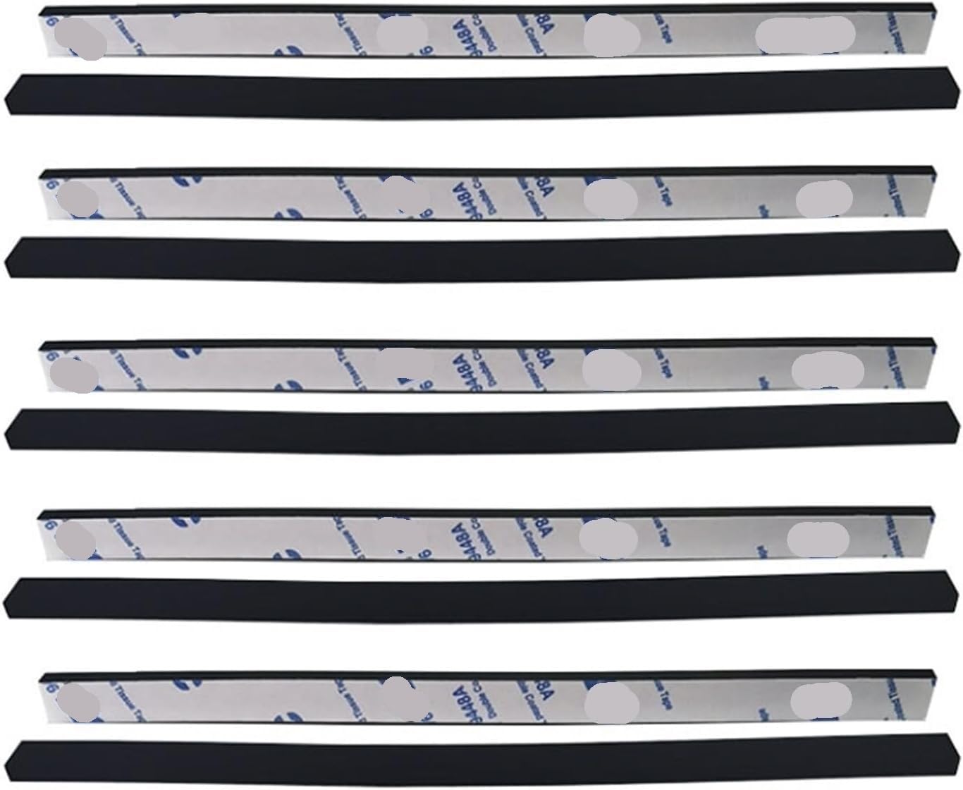 Foglio autoadesivo in gomma siliconica - Tappetino for alte temperature 300x300mm, Nero/Bianco, Spessore 0,5-4mm for Ammortizzazione,1pcs(Black,300x300x3.5mm)