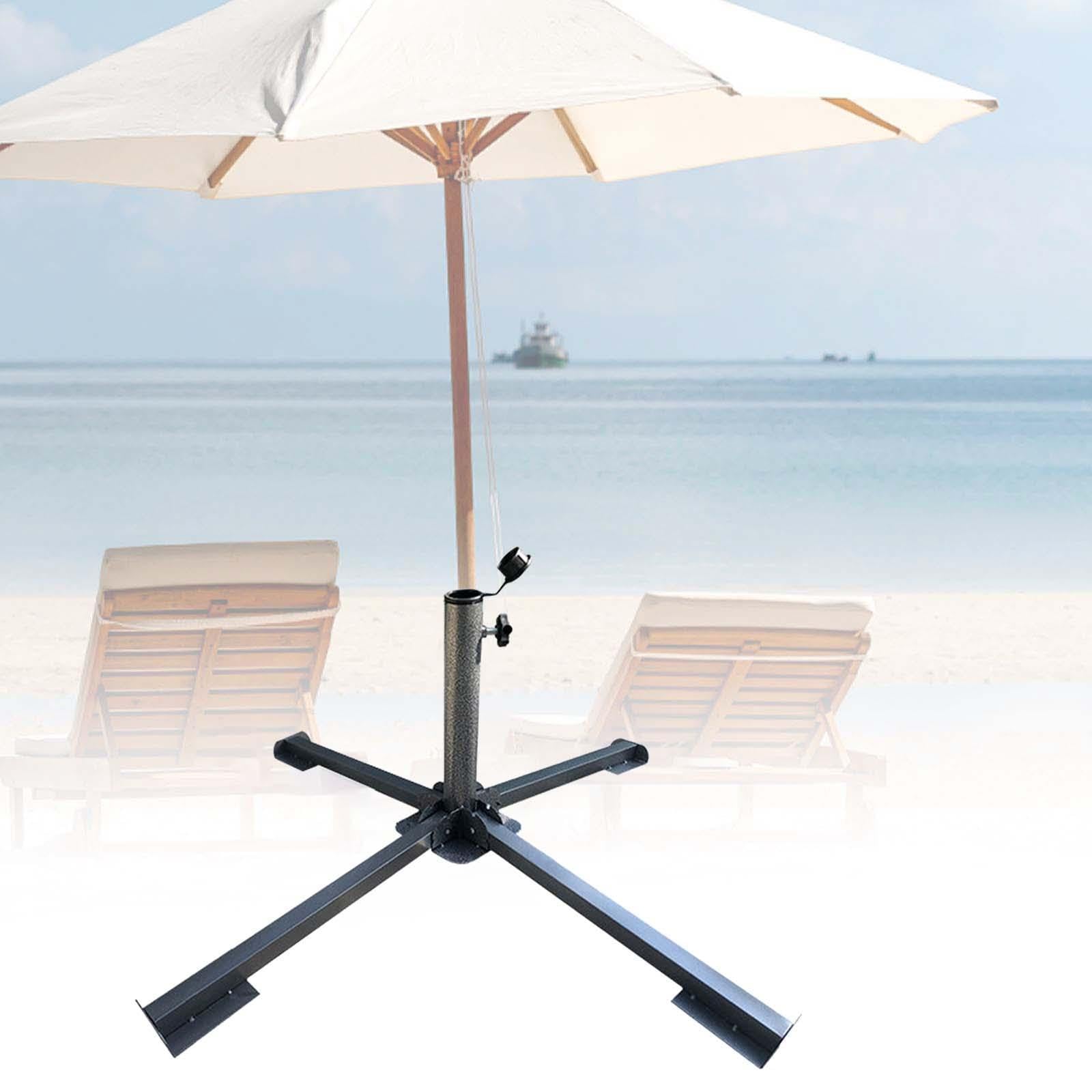 Przenośny stojak na parasol plażowy składany i lekki, łatwy montaż, idealny do użytku na zewnątrz, idealny na piknik, kemping i dni na plaży.