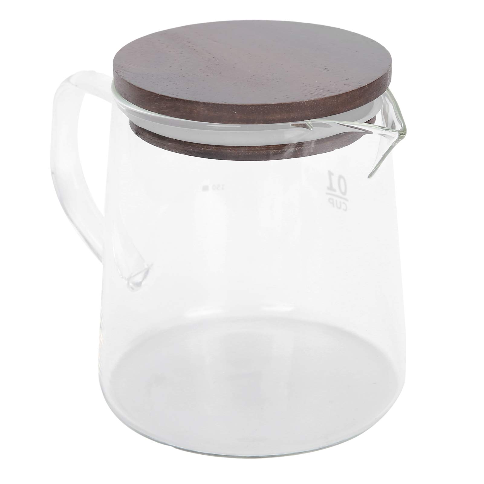 Bouilloire en verre pour thé et déjeuner serein avec poignée isolante 300ml