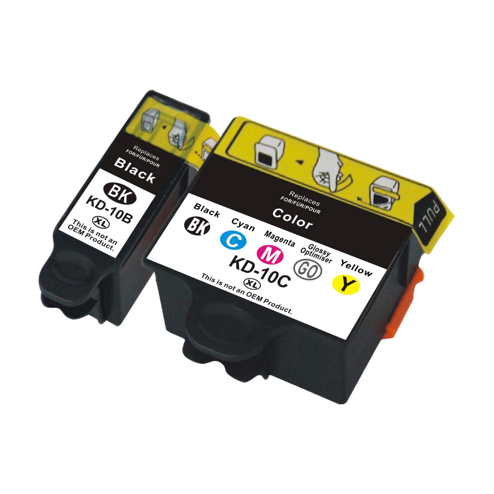 AUBEN Compatible Ink Cartridges for Kodak 10BK 10C ESP 3 ESP 5 ESP 7 ESP 9 ESP 3250 ESP 5210 ESP 5220 ESP 5230 ESP 5250 ESP 6150 ESP 7250 ESP 9250 ESP 5000 ESP 5100 ESP 5200 ESP 5300 ESP 7200 ESP 9200