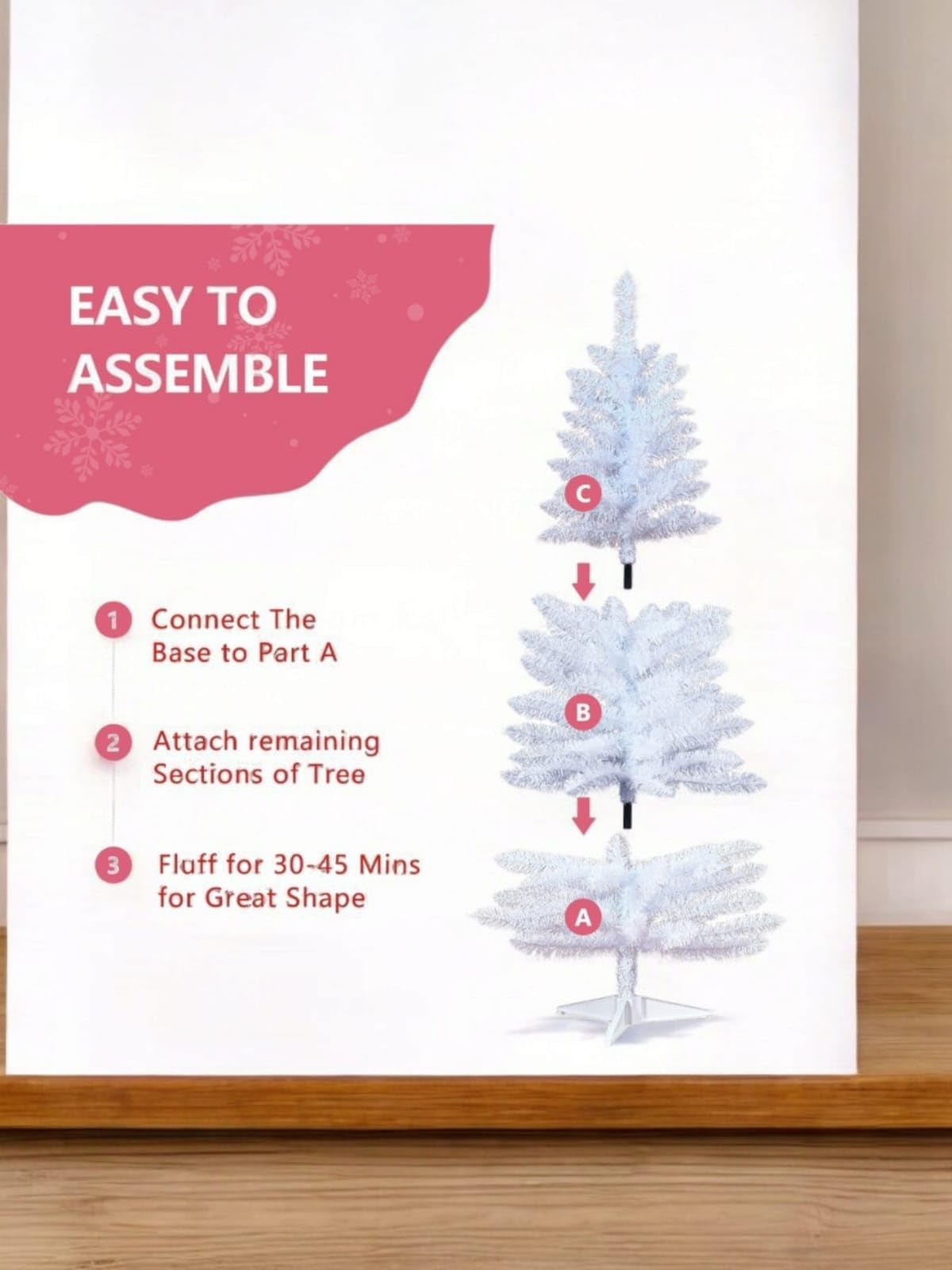 Suninow Pine Christmas Tree | Merry Christmas Tree| Christmas Tree Gifts Items| Christmas Decoration |Christmas Decorations | Christmas Gifts | Christmas Decoration Items for Home (6ft White Pine) 2