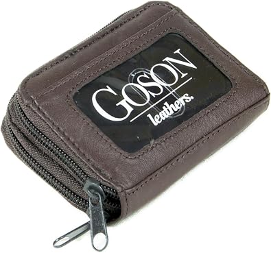 Goson Womens Leather Mini Wallet Credit Cards Cash Coin Holder