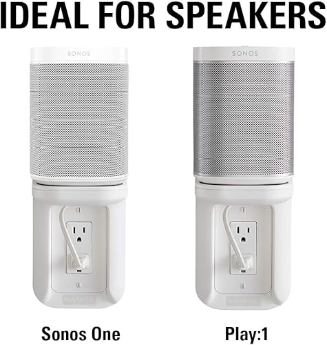 Miniatura 9 de Sanus Soporte de altavoz para estante de salida, estante resistente con capacidad para dispositivos de hasta 10 libras, la instalación de bricolaje