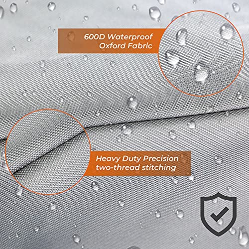 Primeshield Outboard Motor Cover, Waterproof Boat Motor Covers, 600D Heavy Duty Motor Hood Cover, Outboard Engine Cover Fits Motor Up To 10Hp #TOP2