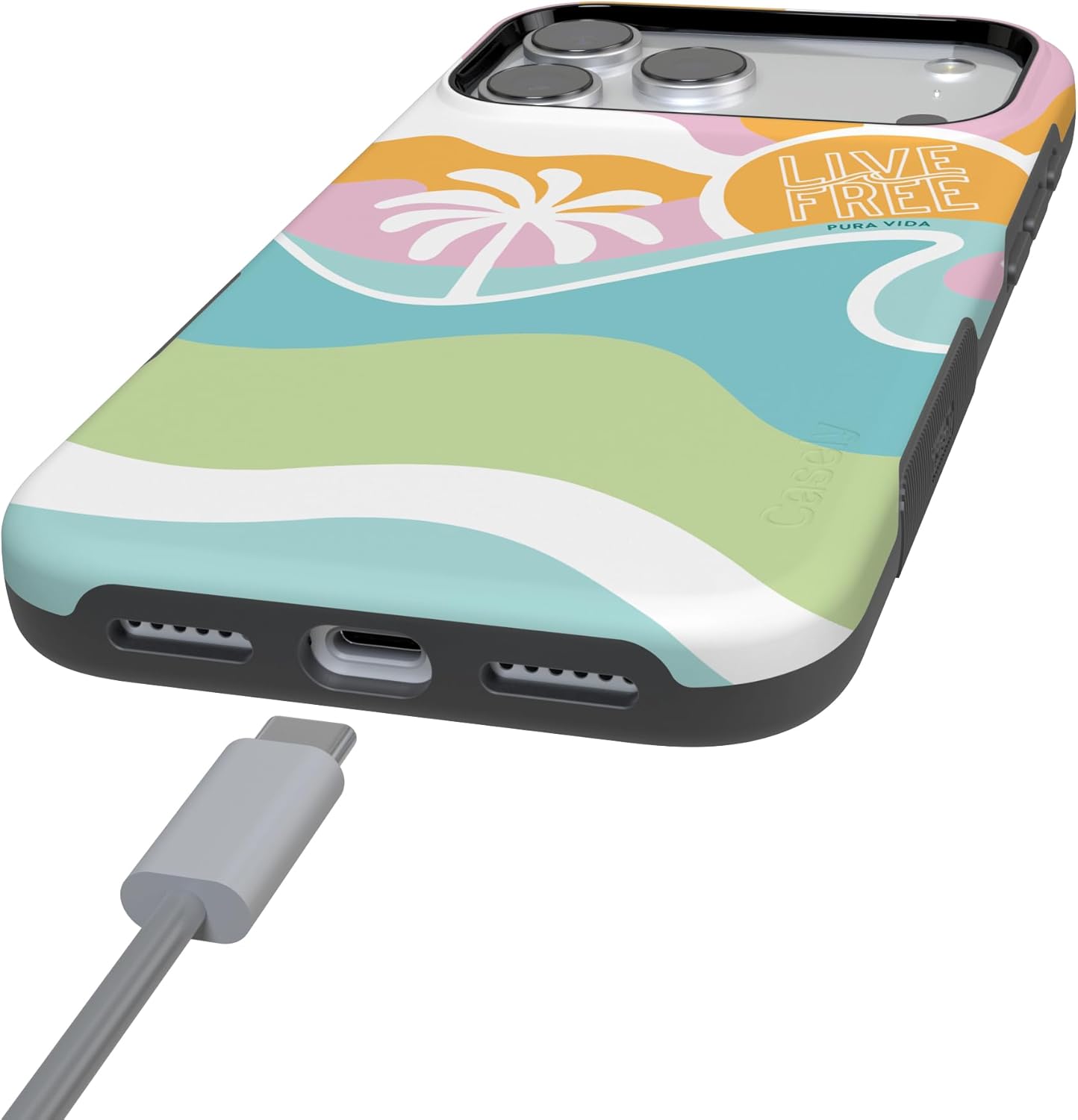 Casely iPhone 17 Pro Max Case | Pura Vida | Tropical Dreams | Bold Protective Design | Compatible with MagSafe