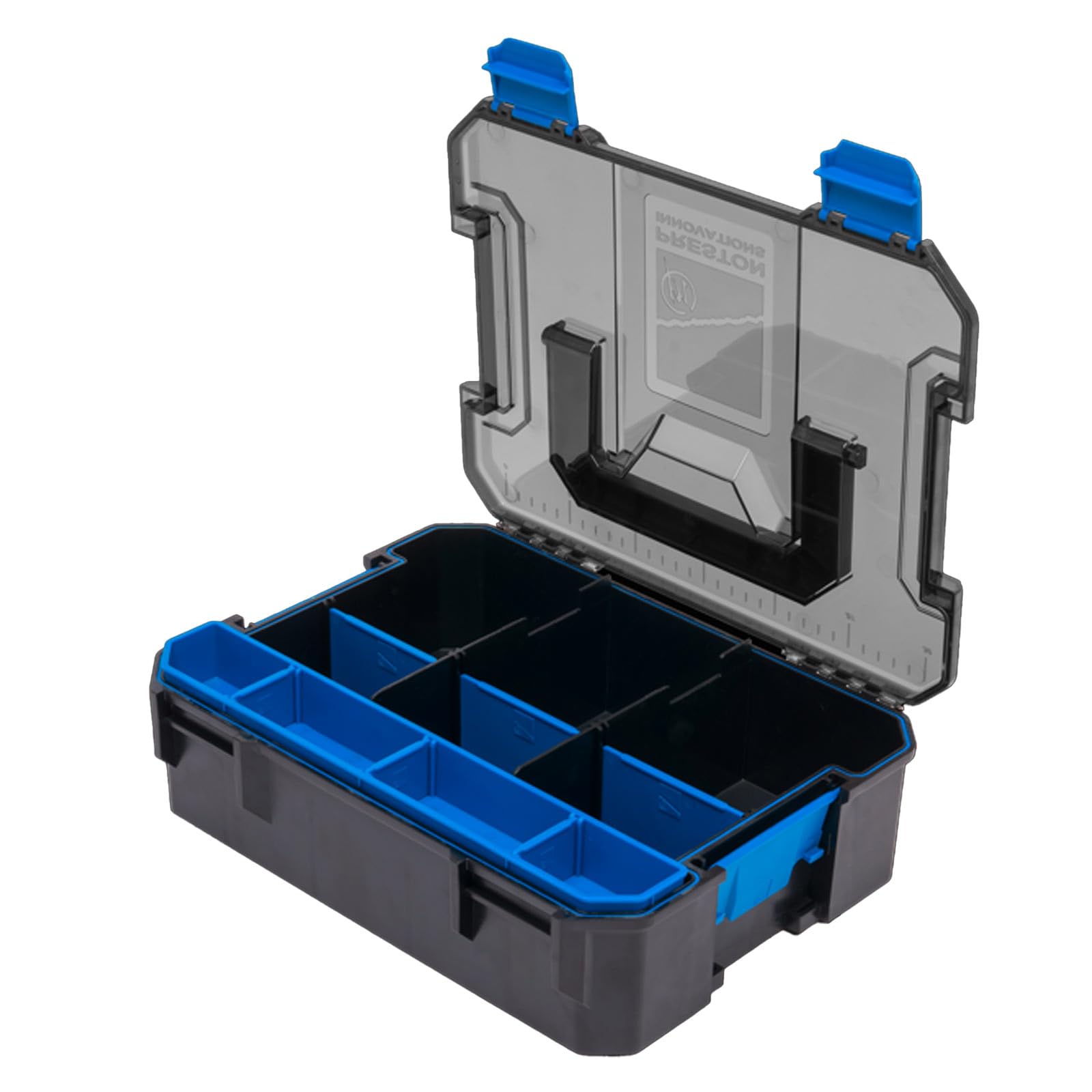 Preston Innovations Hardcase Feeder System | Match Fishing Feeder Box | Langlebig | Herausnehmbare Einsätze und Trennwände | Starker Tragegriff | Zuverlässige Verschlussclips |