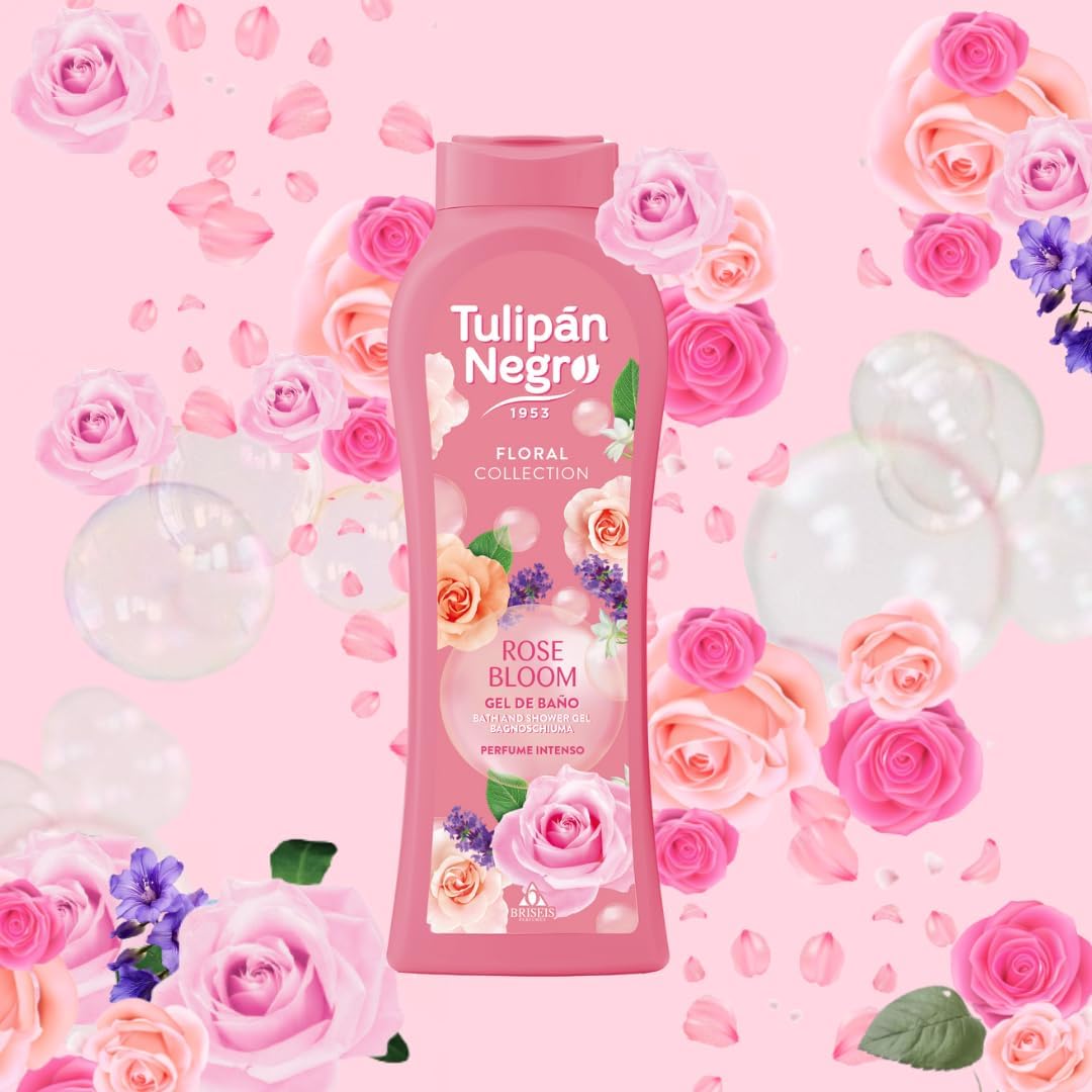 Gel de baño Tulipán Negro Rose Bloom 650ml por 1,51€ (en compra recurrente)