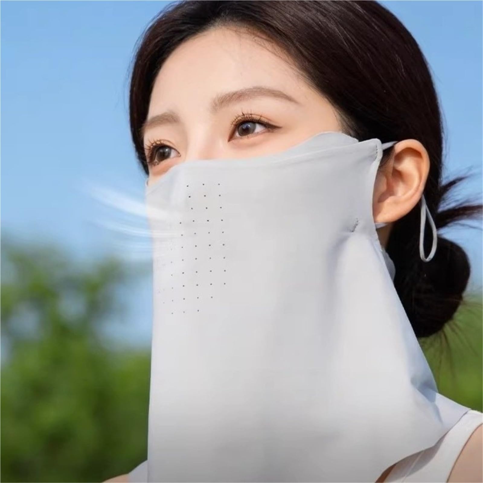 2 protectores faciales finos y transpirables for el cuello Para Excursiones