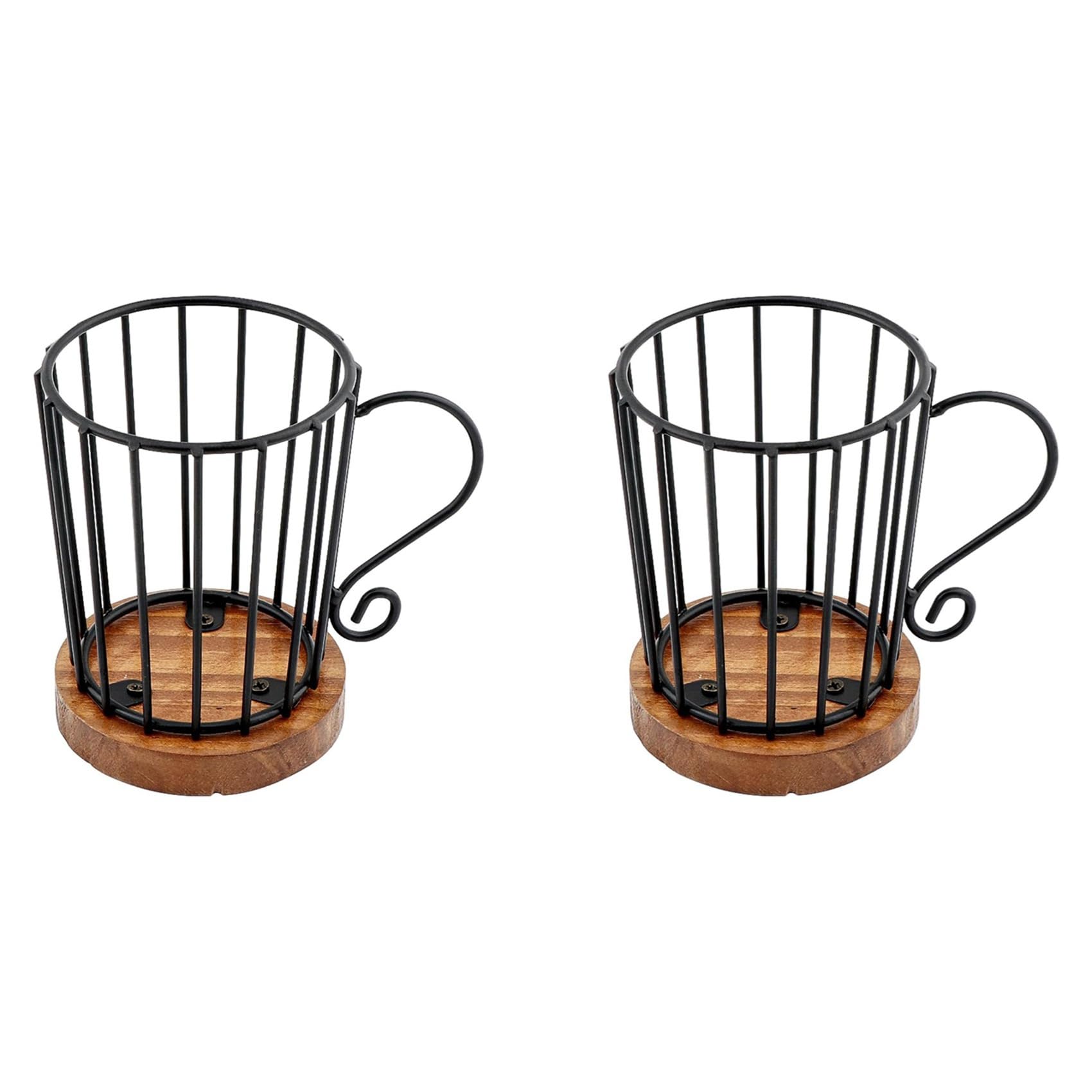 Hndhbfgrt 2X Coffee Pod Holder K Cup Organizer, K Cup Holders for Counter Coffee Pods Storage Organizer Coffee Decor