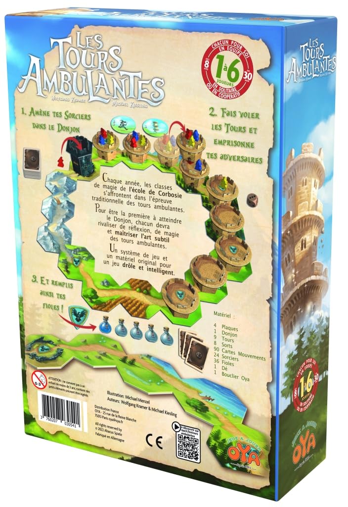 OYA Die wandelnden Touren - Brettspiel für 2 Spieler ab 8 Jahren