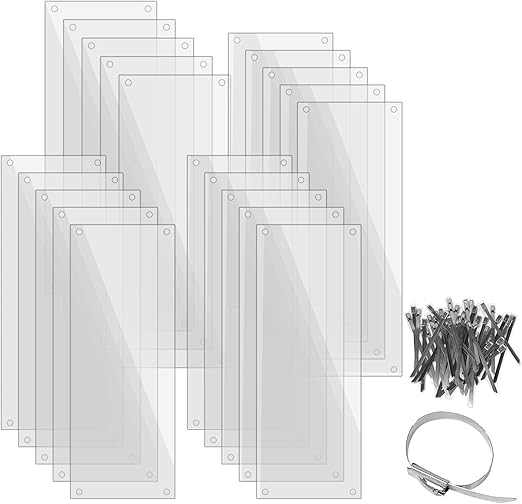 20 Pcs Pet Cage Liner 15.7'' x 6'', Cage Urine Guard Side