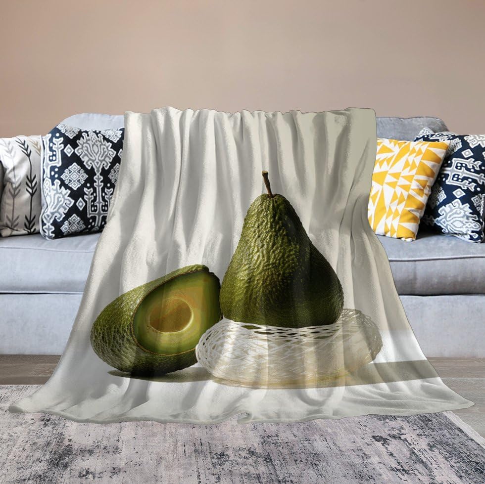 Couverture micro polaire fruits contre le froid : flanelle douce et légère toutes saisons