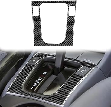 Console Gear Shift Panel Cover Real Carbon Fiber Trim Compatible for Honda Accord Sedan 2003 2004 2005 2006 2007 Accessories Decoration