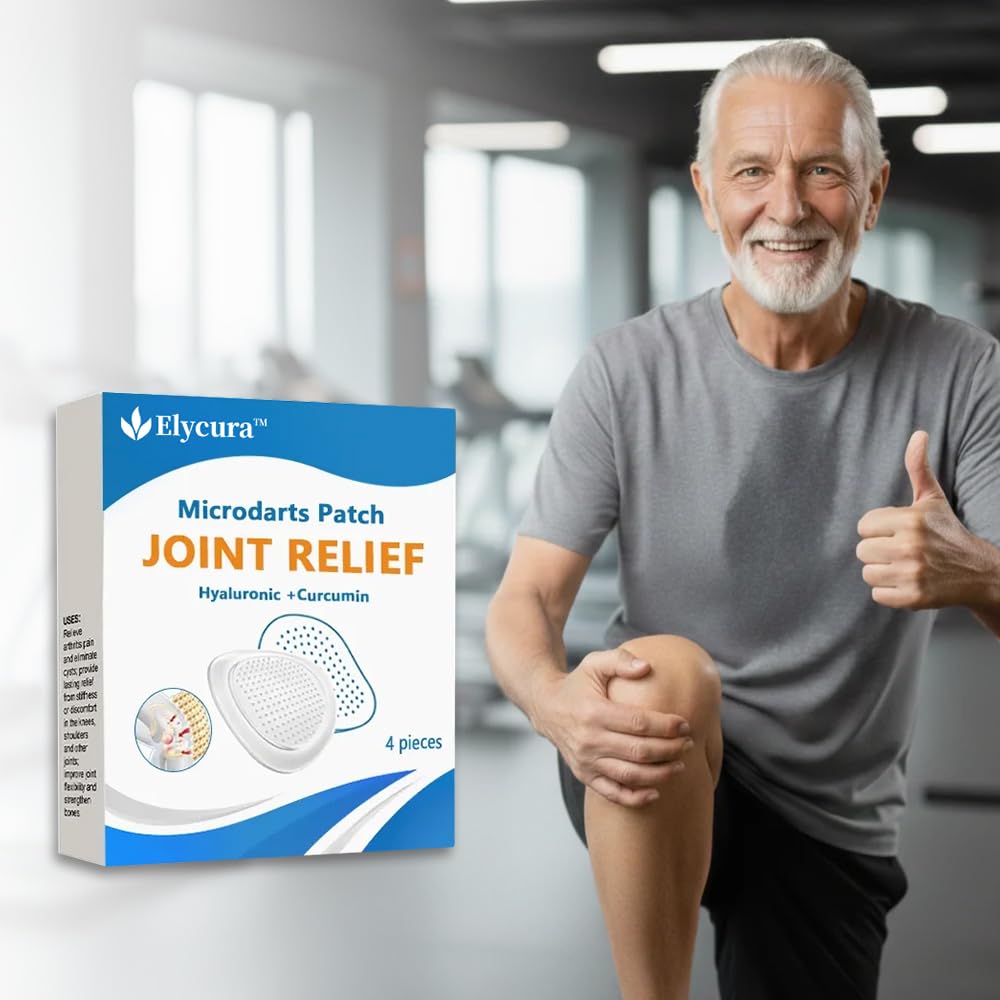 Knee Patches, Joint Relief Comfortable Wearable Patch Easy Apply Daily Use Lightweight Adhesive Strips for Knee, Back, Neck, Shoulder (1 Pack)