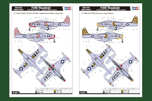 Miniatura 4 de Hobby Boss Kit de construcción de modelo de avión Thunderjet F-84E