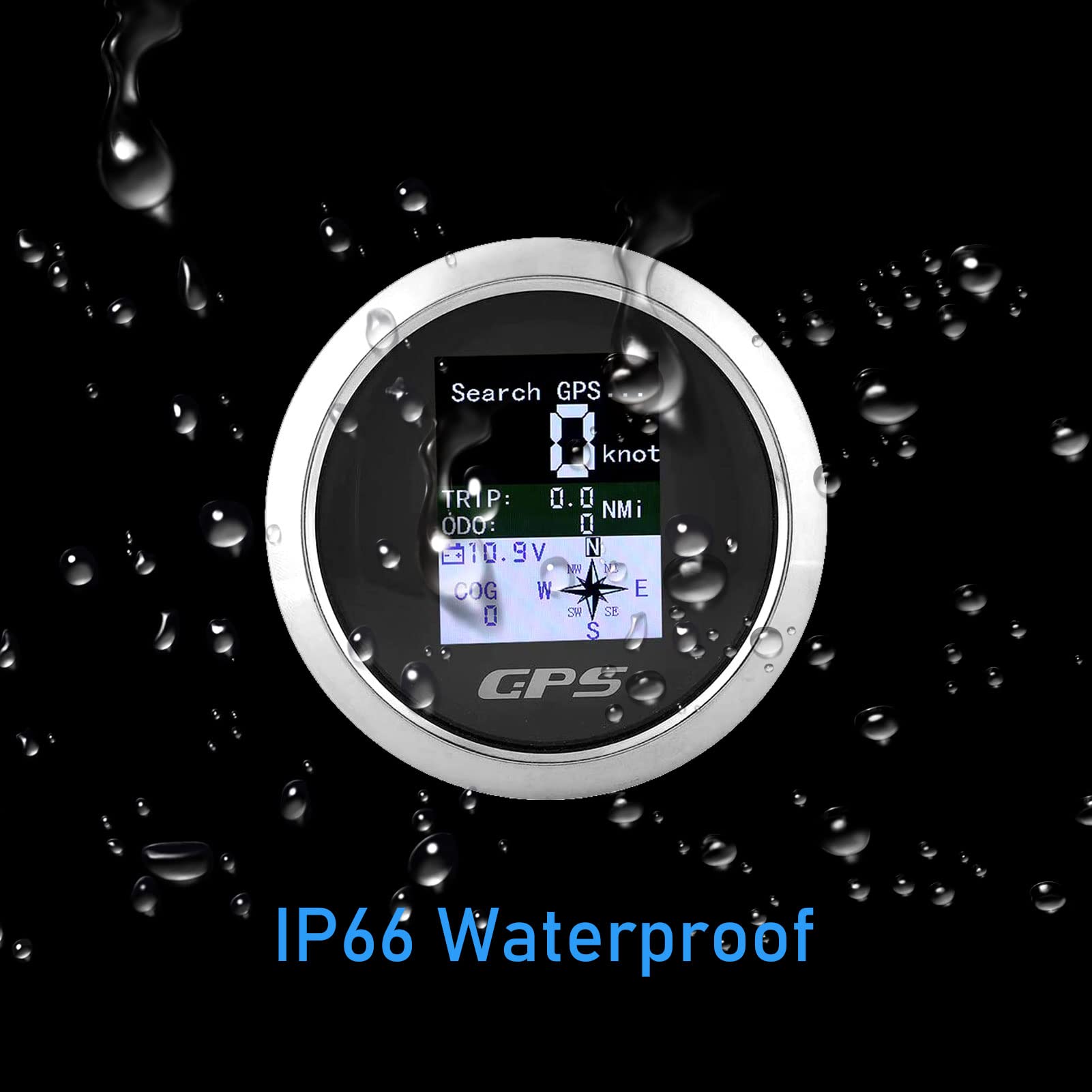 Tachimetro GPS Per Barche - Impermeabile IP67 In Acciaio Inox Da 85mm - Foto 10