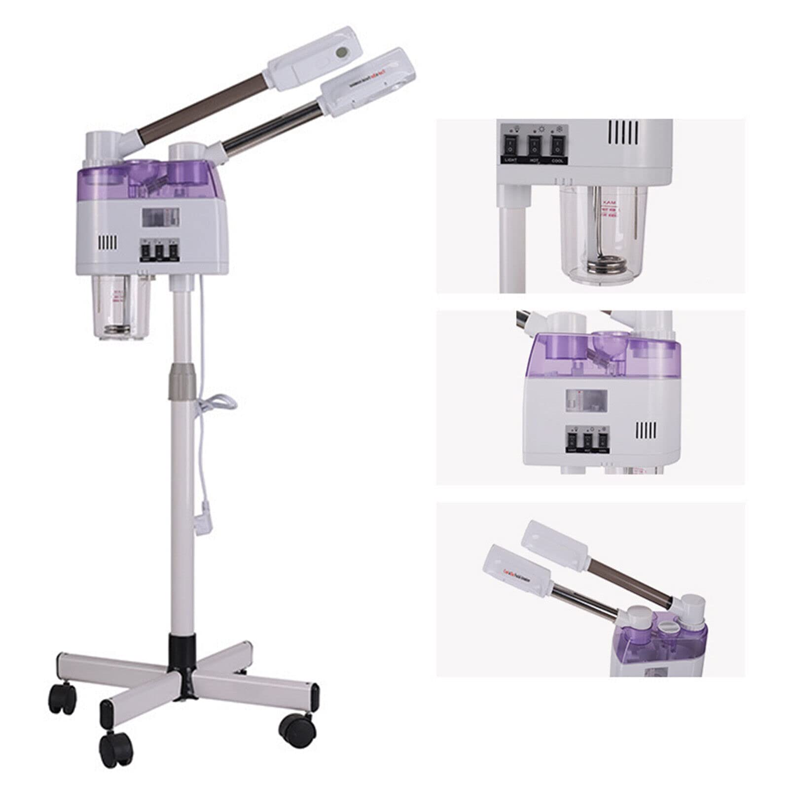 Vapore viso Vaporizzatore viso 2 in 1 Caldo e Freddo Sauna Facciale Vaporizzatore per Salone di Bellezza, SPA, Casa
