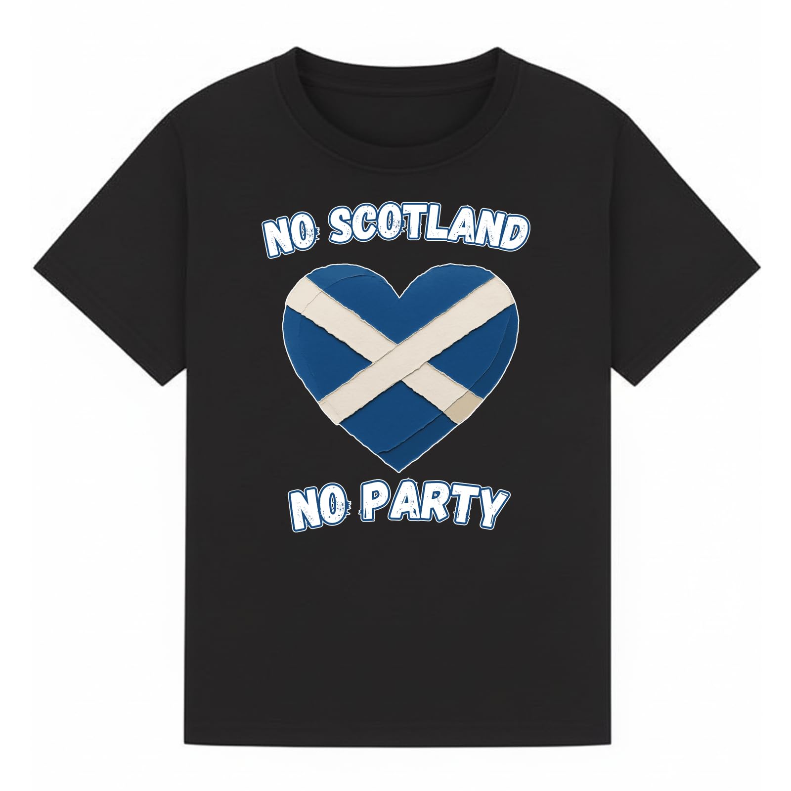 No Scotland No Party Travel Football Girls Graphic T-Shirt Retro Novelty Tee for Men Scottish Heritage Fan Souvenir Clothing Apparel Top Black 14-15Y — image 1