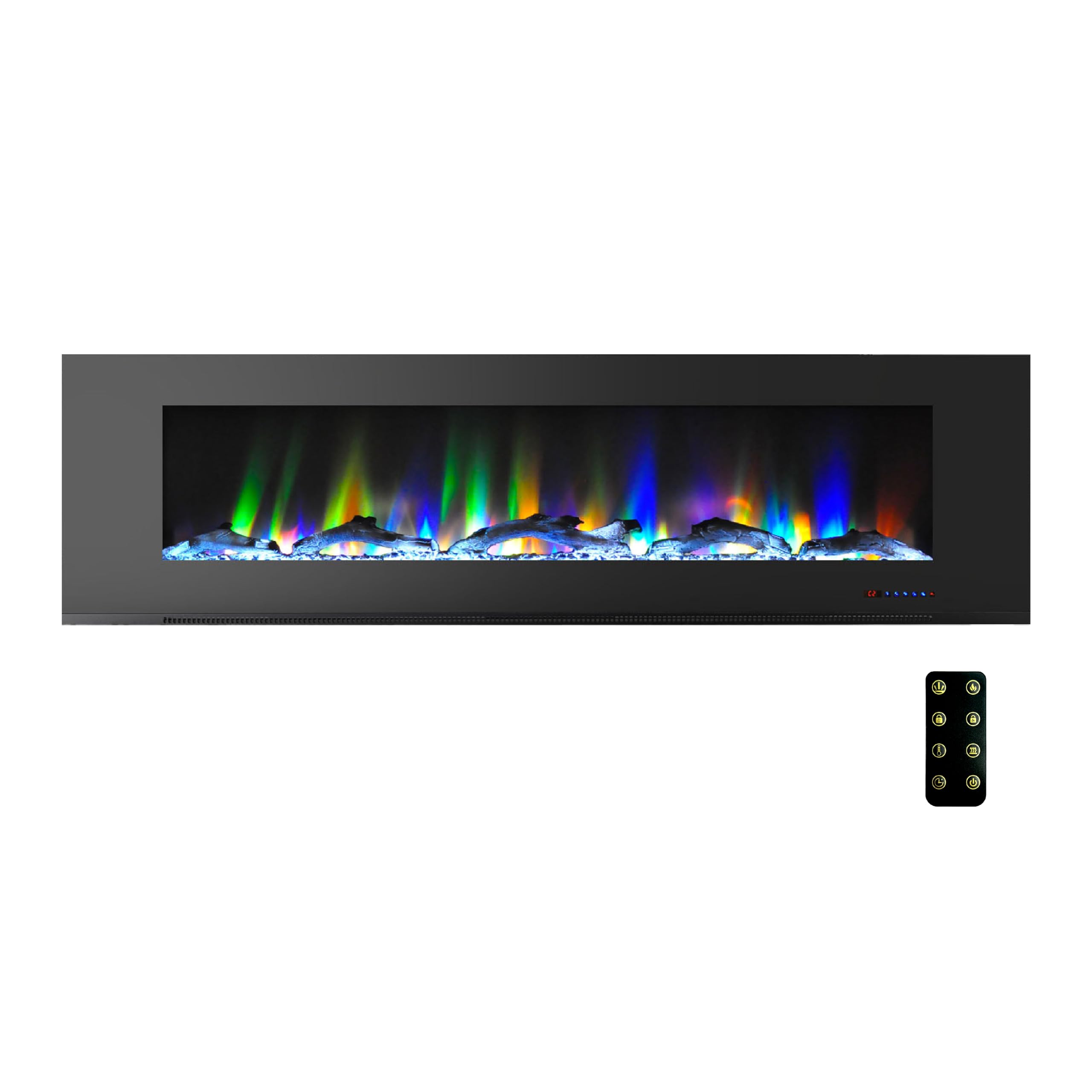 Amazon.com: Cambridge 78 Inch Wall Mount Electric Fireplace