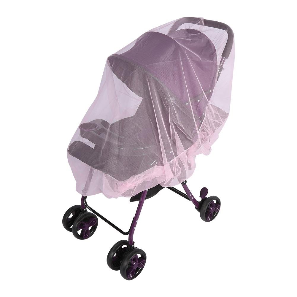 Baby Mosquito Net, Universal Kids Stroller Pushchair Mosquito Insect Net Washable Breathable Mesh Cover for Pushchairs Pram