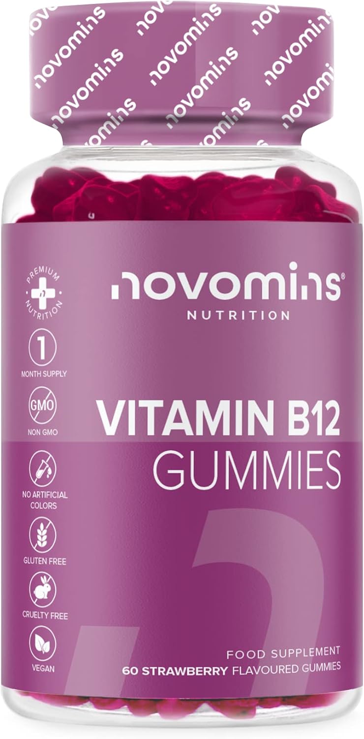 Novomins Vitamin B12 Gummies High Strength Energy & Metabolism