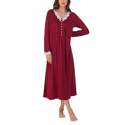 Eileen West Sweater Knit Long Sleeve Ballet Gown Women