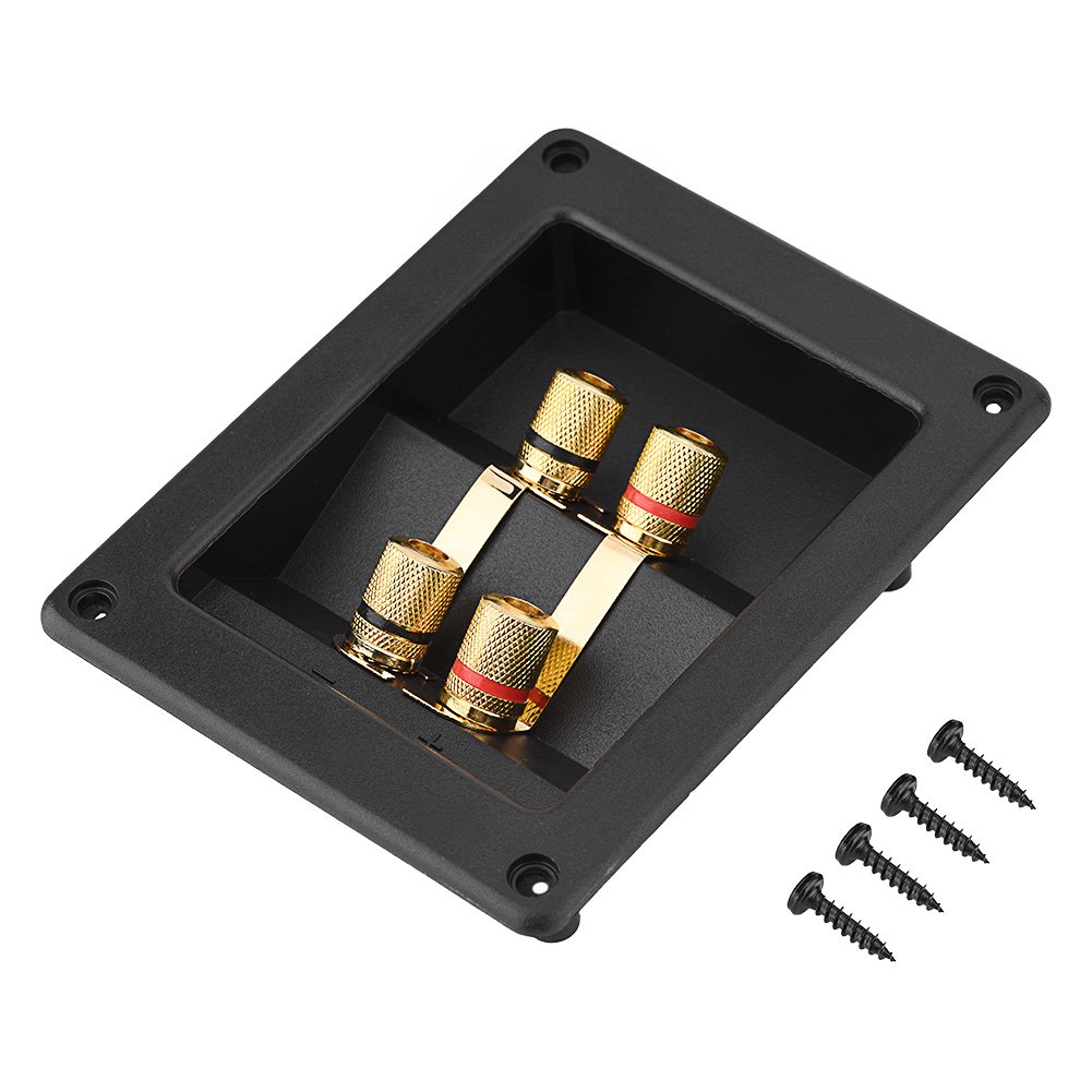 4 Copper Binding Post Terminal Cable Connector Speaker Terminal Speaker Box Subwoofer Cable Plug