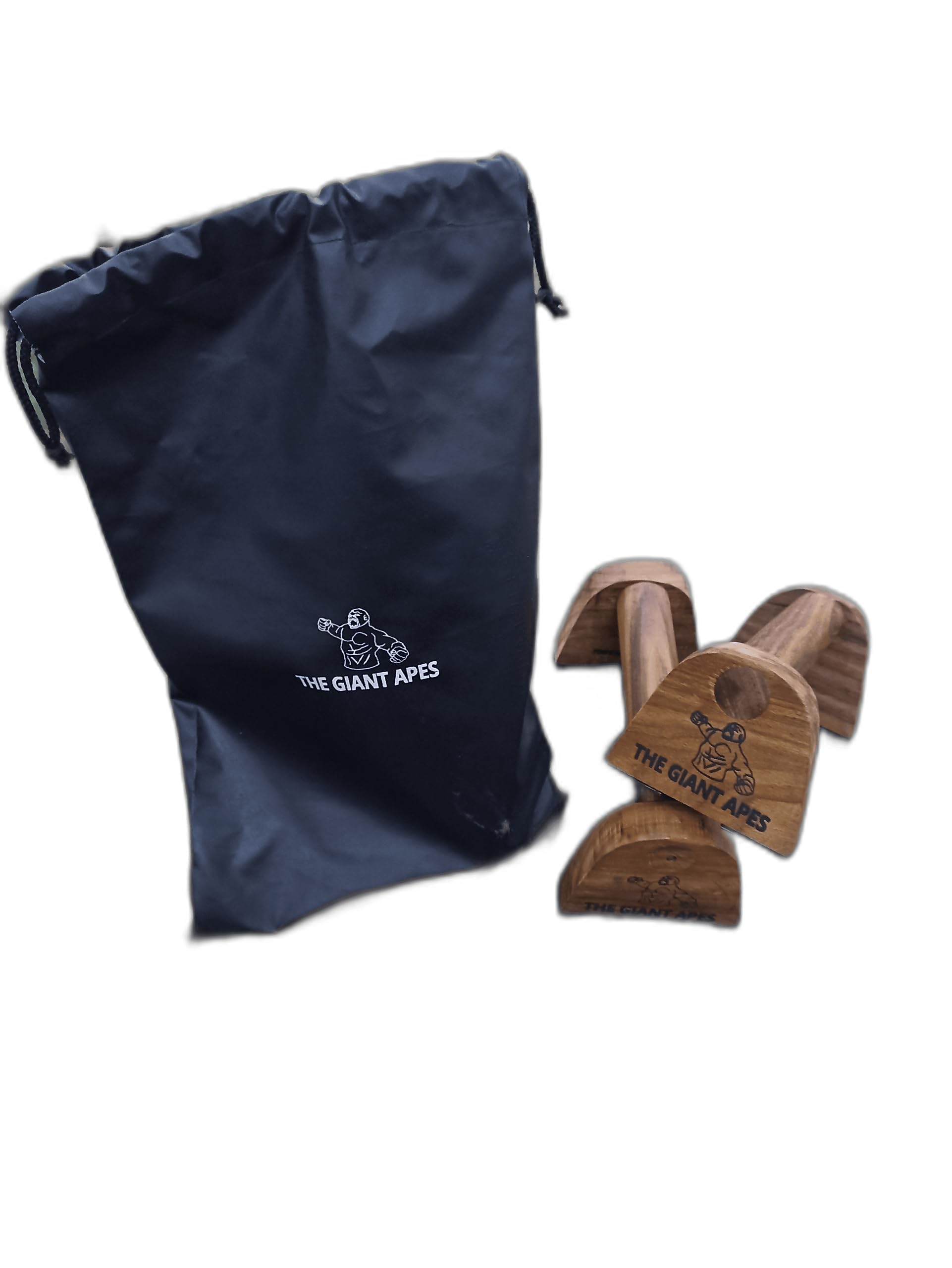 Power Parallettes (Rosewood) Storng Wood | Pushups | Hnadstand | L-Sit | Plank | Plunches | Pike Push Ups | Workout | Gym | Fitness | Bodyweight Exercise | Calisthenics | Upper body strength | Core Training | Non-Slip Surface | Fitness Gear |