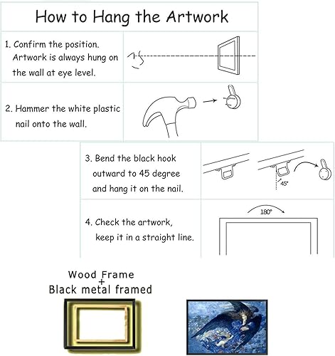 Miniatura 7 de Póster en lienzo con imágenes artísticas de Edward Robert Hughes Noche con su tren de estrellas (1912), póster impreso para decoración de pared para