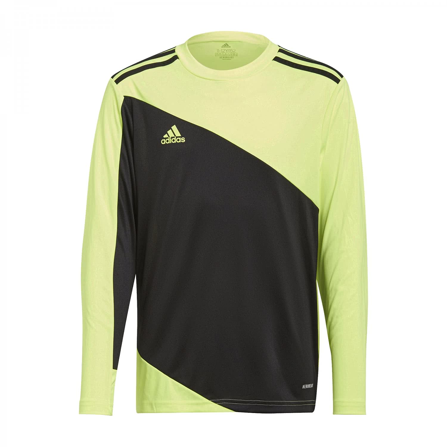 adidas Boy's Squadra 21 Goalkeeper Jersey, Team Solar Yellow/Black, 5-6 Years
