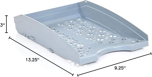 Miniatura 10 de Mintra Office Bandeja de plástico para letras verde azulado
