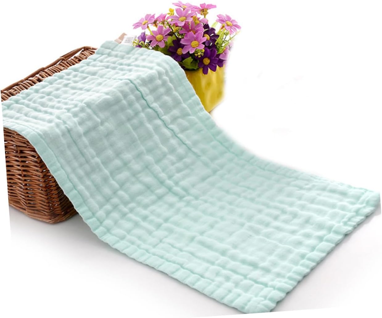 Gatuida 3pcs Muslin Washcloths Towels for Newborn Care Absorbent Wiping Cloths for Face Drool and Bath