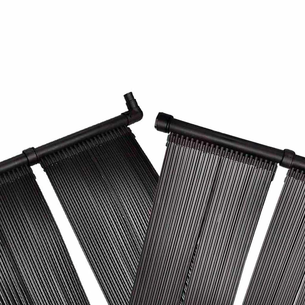 Pannello solare per riscaldamento piscina, set da 2 pezzi, in polietilene, 620 x 75 cm, compatibile con pompa per piscina, per riscaldamento dell'acqua della piscina e riscaldamento piscina