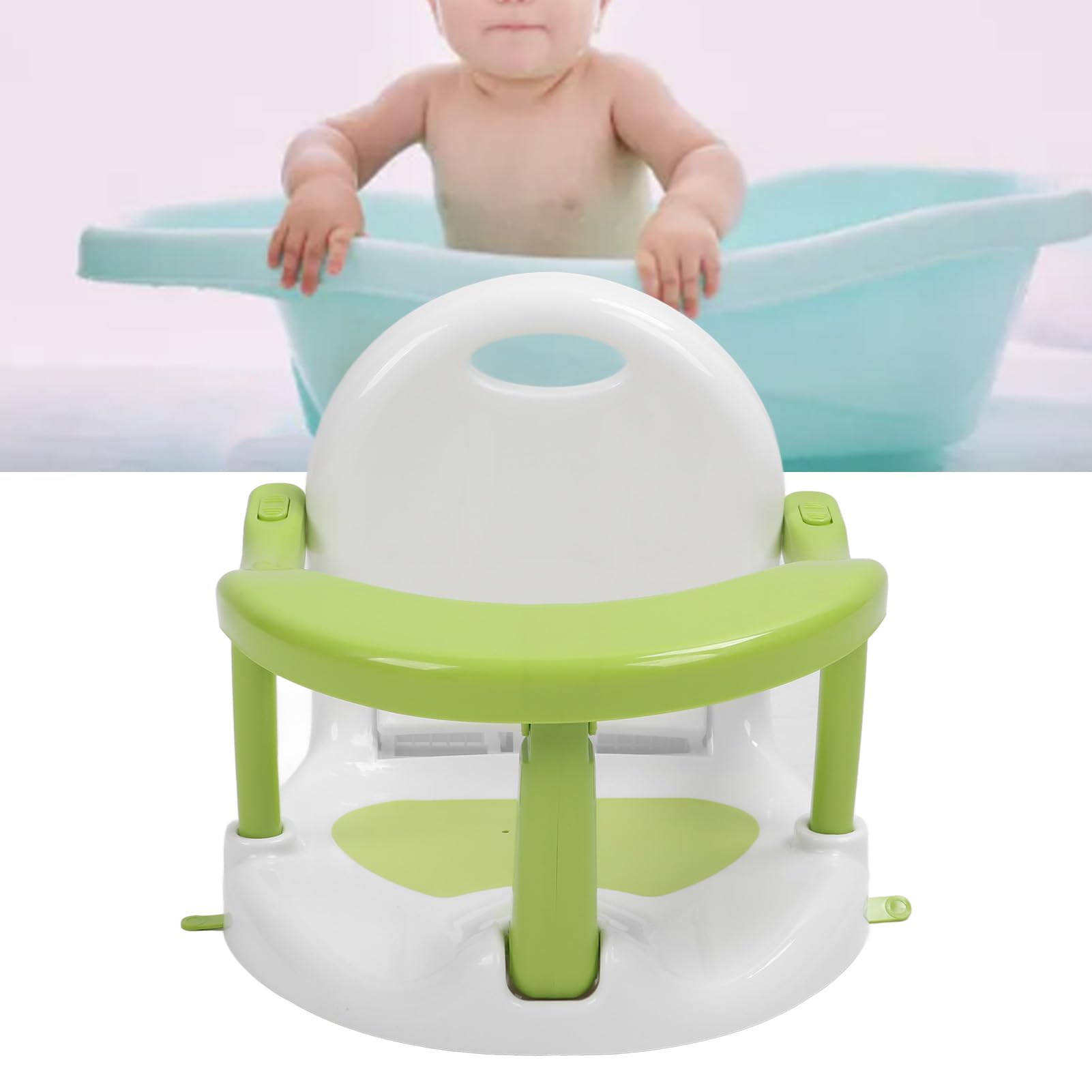 Vasca da Bagno Pieghevole per Bambini con Ventose Antiscivolo,