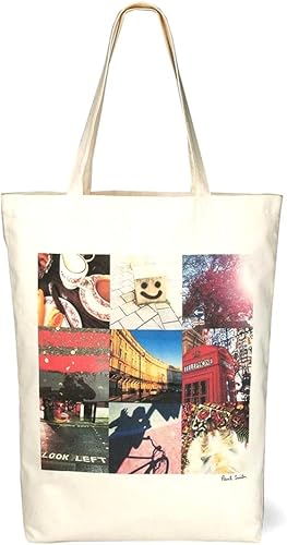 Amazon ポール スミス 正規品 Taken By Paul トート ショップバッグ付き メンズ ブランド バッグ トートバッグ アイボリー Paul Smith ポール スミス トートバッグ