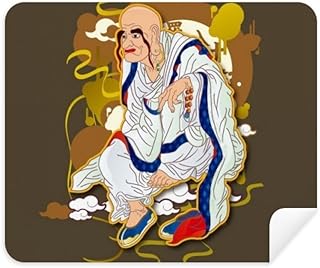 Culture Eighteen Arhats Figure Cleaning Cloth Screen Cleaner 2pcs Suede Fabric