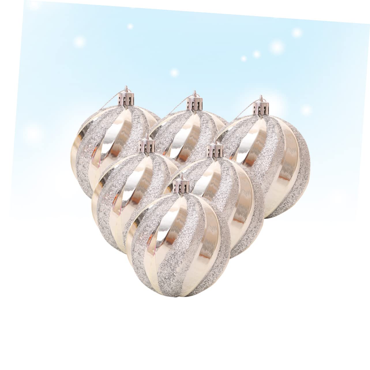DOITOOL 36 STK Hängende Kugel Glitzernde Weihnachtskugeln Weihnachtsbaumschmuck Weihnachtskugel-anhänger Weihnachtskugeln Dekorationen Weihnachtskugelverzierung Kunsthandwerk Weihnachten
