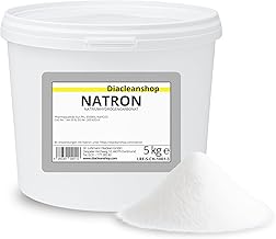 DIACLEANSHOP Natron Pulver 5kg – Pharmaqualität E500ii | Deutsche Herstellung & Abfüllung | vielseitig für Küche, Backen, Haushalt, Bad, Körperpflege & DIY