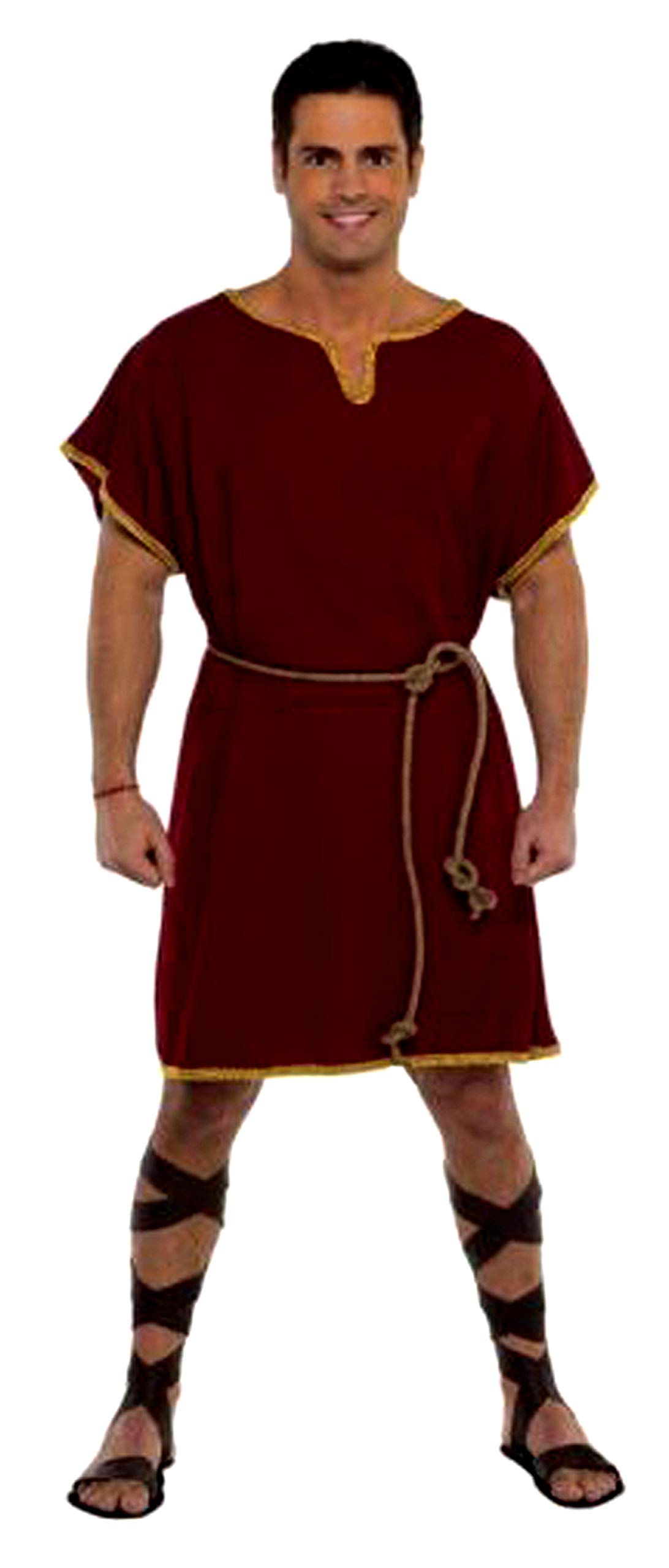 The Renaissance Medieval Roman/Greek Men's Full Sleeves Cotton Maroon Tunic (Size-XXS-7XL)