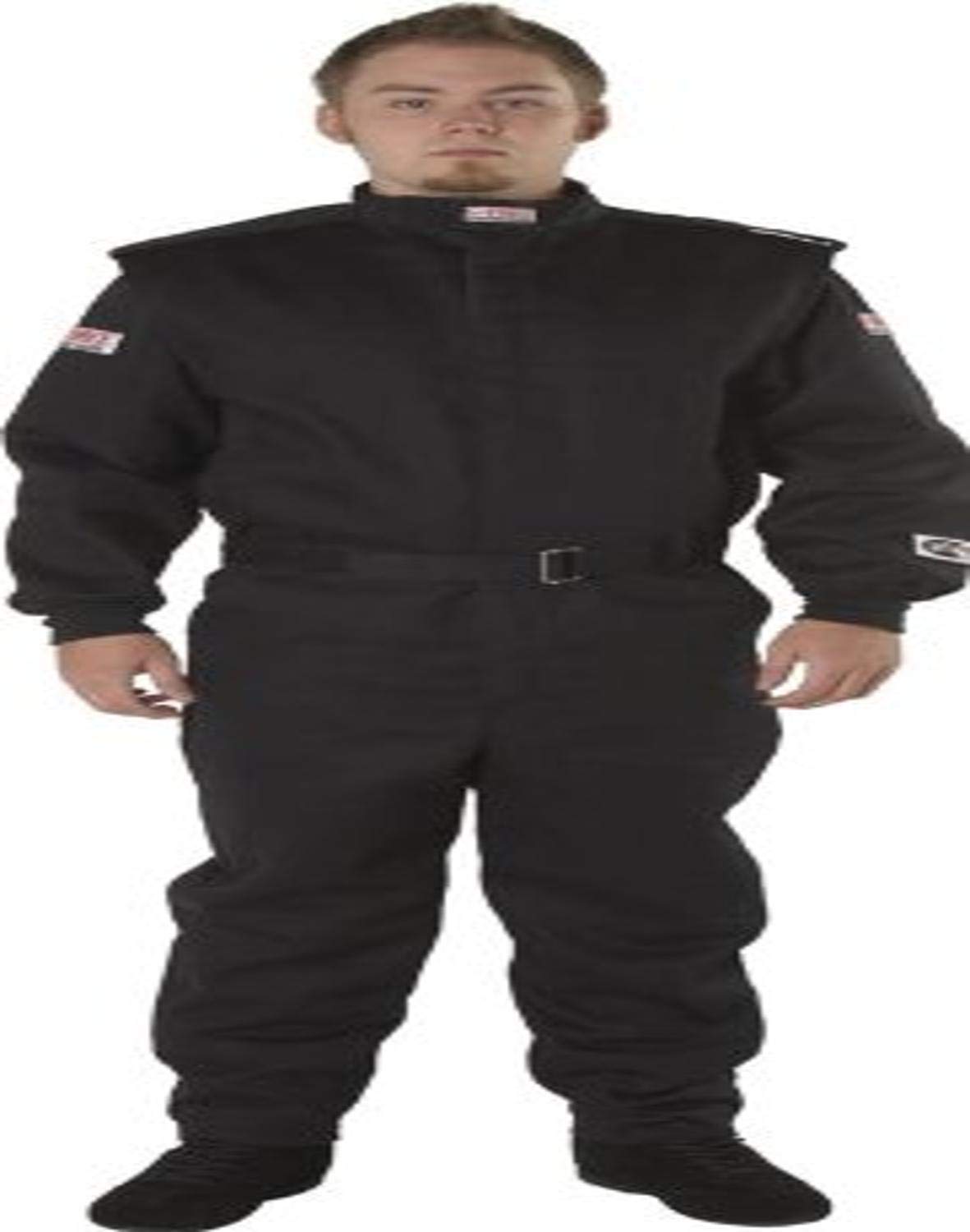 G-FORCE Racing Gear 4525MEDBK Multi-Layer Racing Suit Black Medium