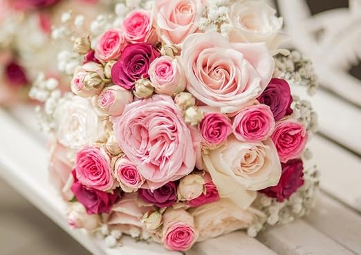 Amazon Co Jp 絵画風 壁紙ポスター はがせるシール式 ピンクと白のバラ ブーケ 薔薇 ハイブリッド ティー モダンローズ 花 キャラクロ Fros 0a1 A1版 0mm 585mm 建築用壁紙 耐候性塗料 ホビー 通販