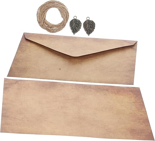 Miniatura 10 de STOBOK 5 juegos de sobres de papelería de papel sobre de carta Suministro de carta de embalaje simple Cubierta de papel de carta de sobre pequeño