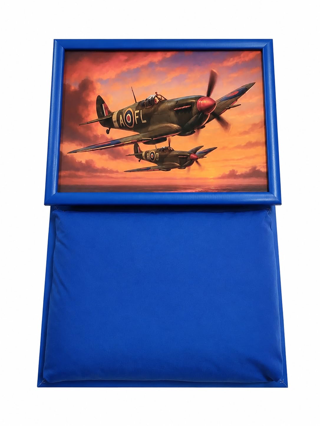 Tamersgifts Cushioned Laptrays Lap Tray TV Dinner Bean Bag Padded Cushion Gift (Spitfire Laptray)