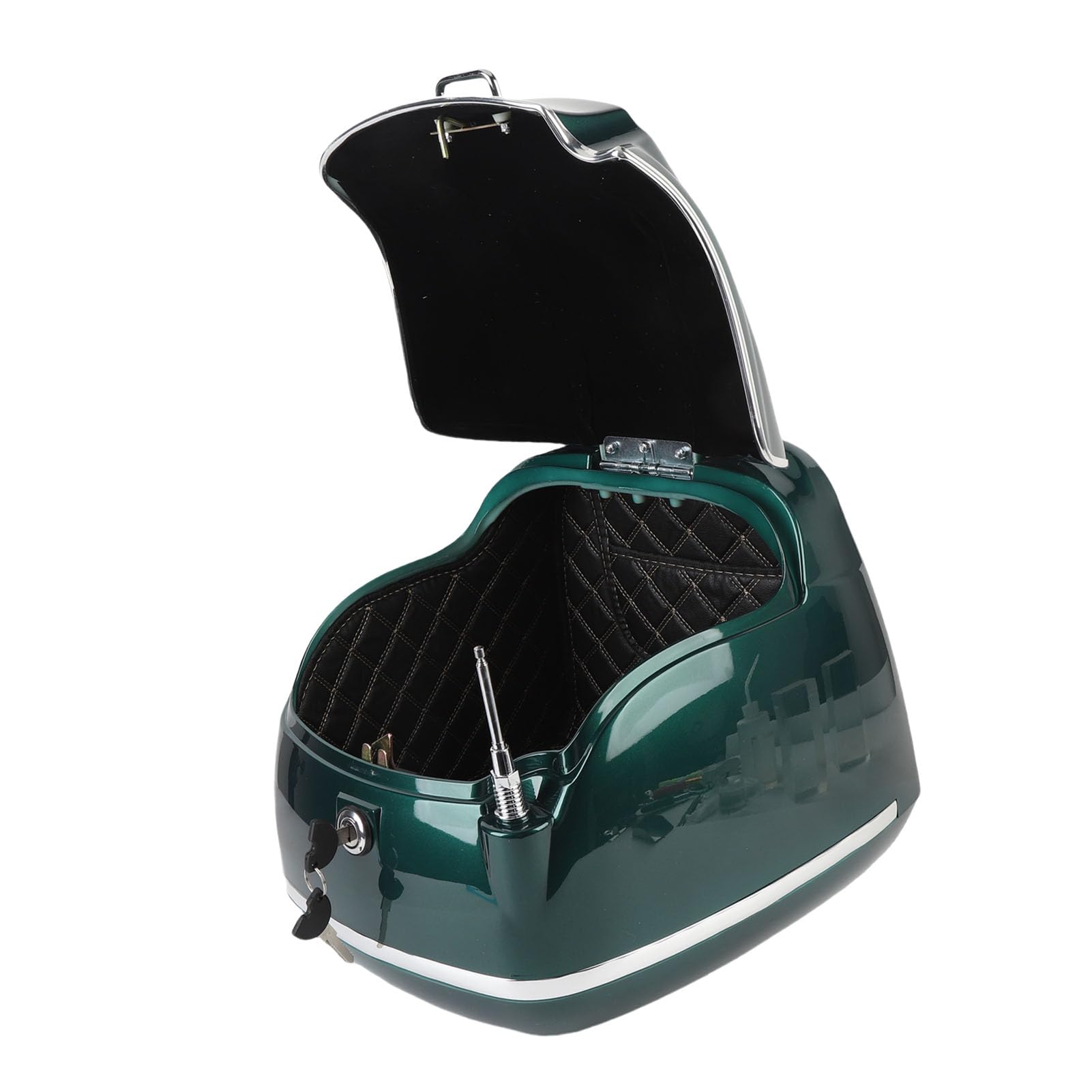 Sxhlseller Caja Trasera de Moto de 38L Impermeable con Cerradura y Placa