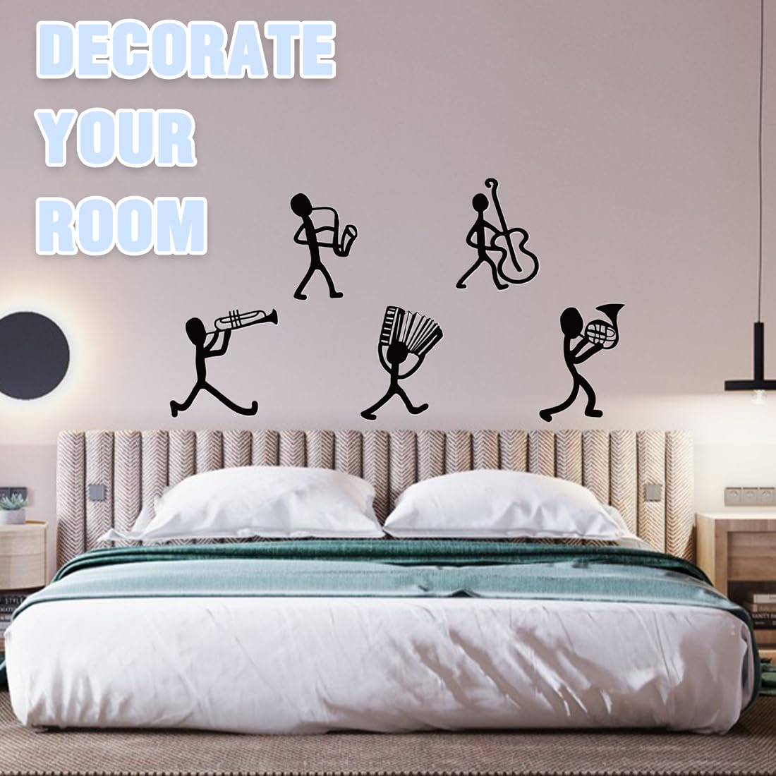 Adesivo Da Parete Per Caera Da Letto, Carta Da Parati Attoni 3D,77 X