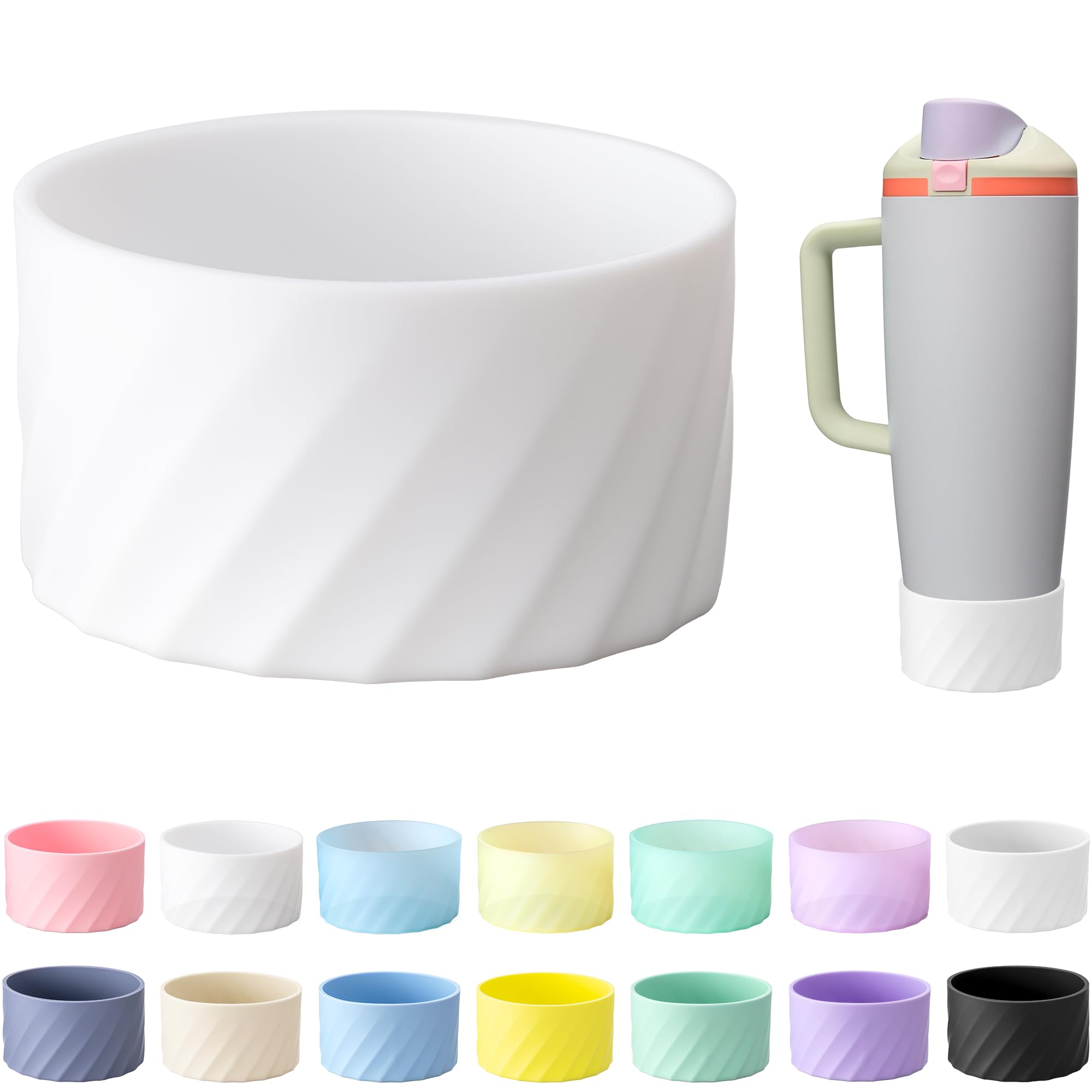 Silicone Bottom Sleeve for Owala 30oz 40oz FreeSip Sway Bottles Tumblers