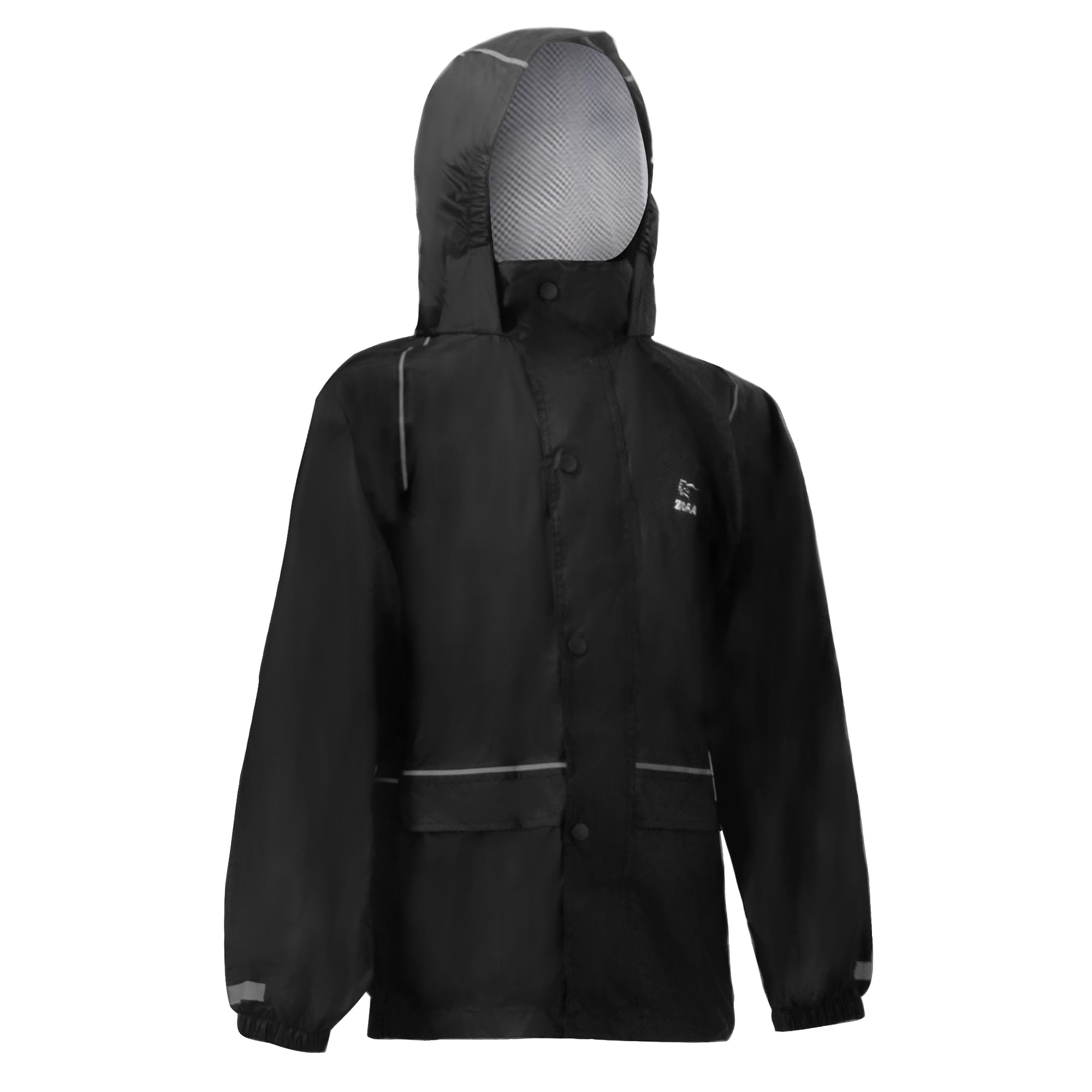 Zorax Combinaison de pluie imperméable pour garçons et filles - Veste et pantalon légers - Unisexe - Coupe-vent - Avec capuche - Sac de transport