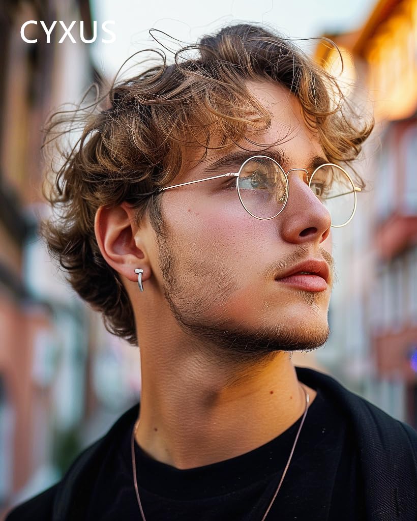 Cyxus lunettes anti lumière bleue pour hommes femmes bloquant UV ordinateur métal ultra léger